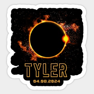 TYLER Texas Total Solar Eclipse 2024 April 8th Souvenir Sticker